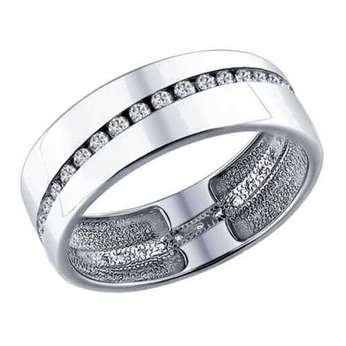 Обручальное кольцо женское SOKOLOV из серебра с фианитами 94110027 р.18 в 585 GOLD