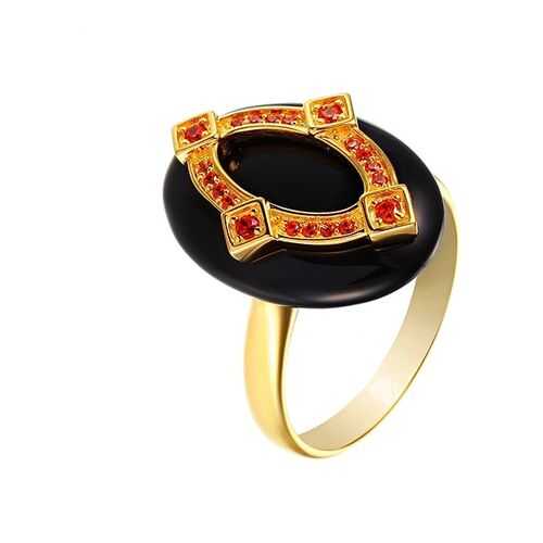 Кольцо женское Джей Ви SR001283C-1 р.17.5 в 585 GOLD