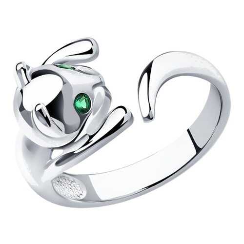 Серебряное кольцо женское «Котёнок» SOKOLOV 94011327 р.17 в 585 GOLD