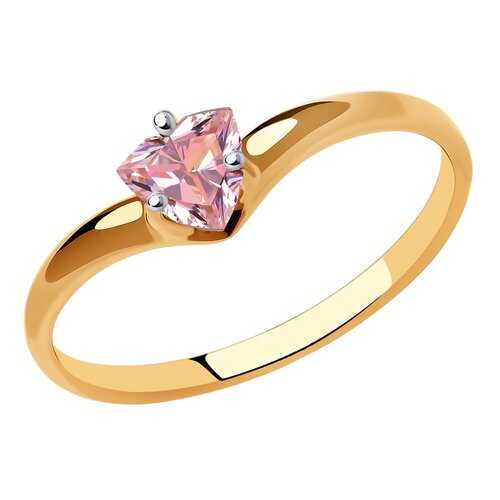 Кольцо женское SOKOLOV из золота с фианитом Swarovski 81010483 р.18.5 в 585 GOLD