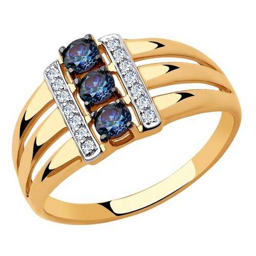 Кольцо женское SOKOLOV из золота с Swarovski Zirconia 81010449 р.20 в 585 GOLD