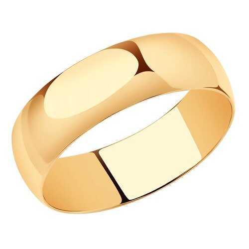 Широкое обручальное кольцо женское SOKOLOV 110029 р.23.5 в 585 GOLD