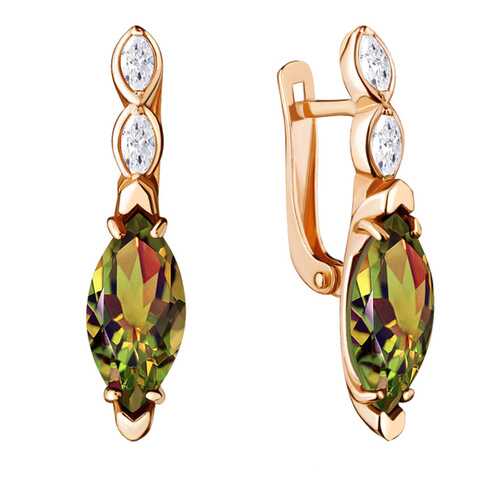 Серьги женские Aquamarine 4713119.6_OS_3,71гр. в 585 GOLD