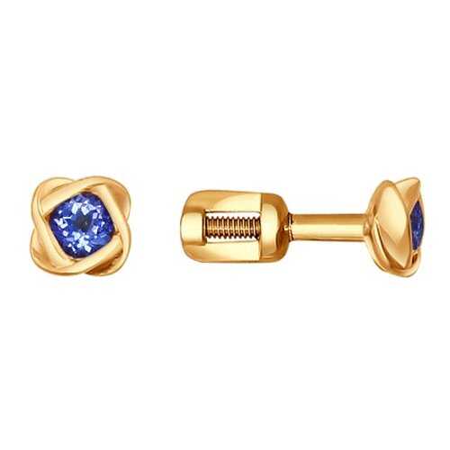 Серьги SOKOLOV 6024070 из золота с танзанитами в 585 GOLD