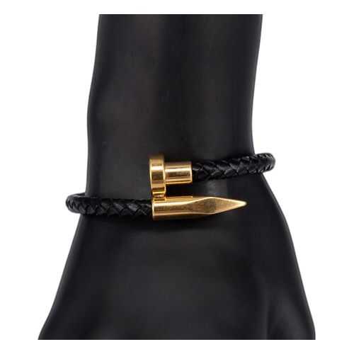 Браслет кожаный OTOKODESIGN 53087 черный в 585 GOLD