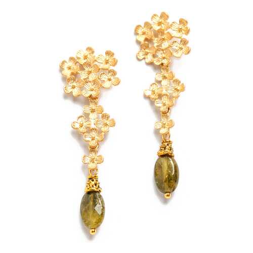 Серьги Chantal 4218 Цветы в 585 GOLD