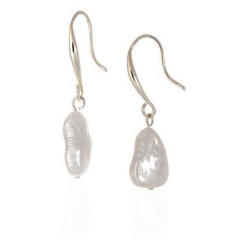 Серьги Lattrice 221155376 серебристые в 585 GOLD