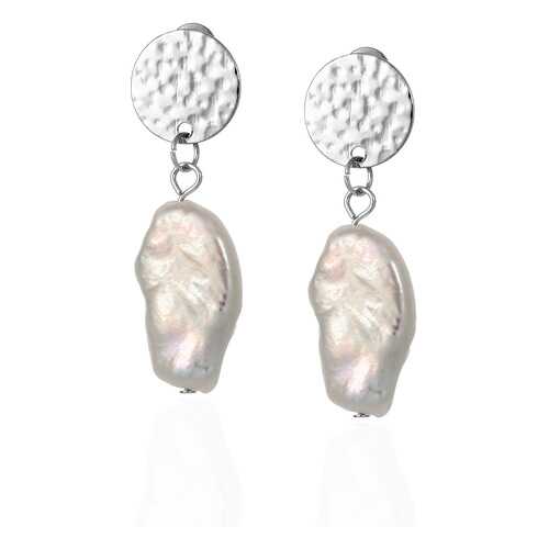 Серьги Lattrice 221155394 серебристые в 585 GOLD