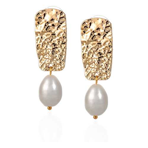 Серьги Lattrice 221155399 золотистые в 585 GOLD
