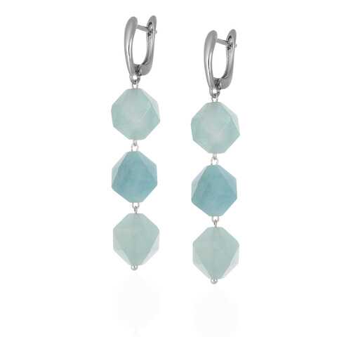 Серьги Lattrice 54666122 голубые в 585 GOLD