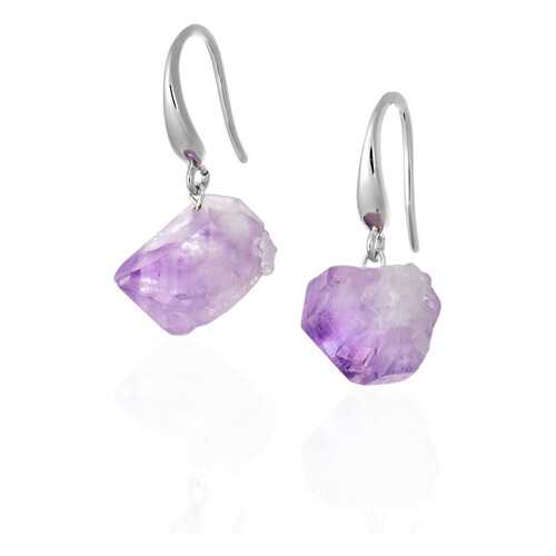 Серьги Lattrice, вставка аметист, артикул 54666104 в 585 GOLD
