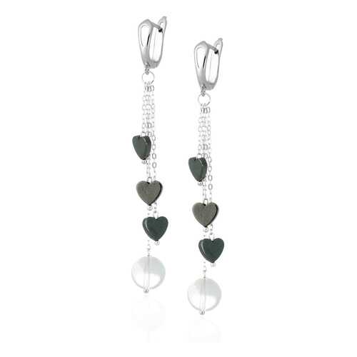 Серьги Lattrice, вставка горный хрусталь, артикул 54655972 в 585 GOLD