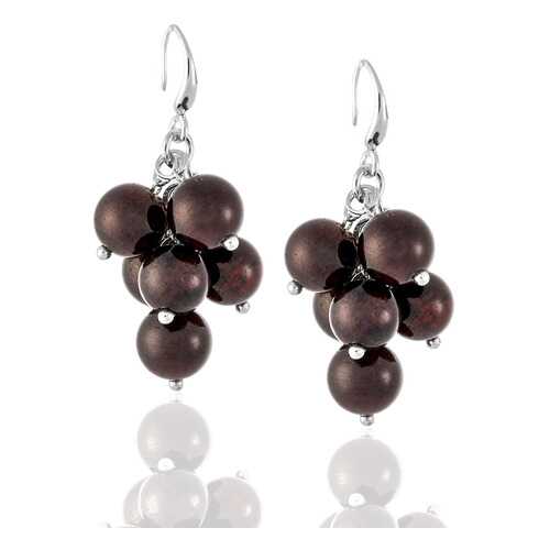 Серьги Lattrice, вставка гранат, артикул 54655663 в 585 GOLD